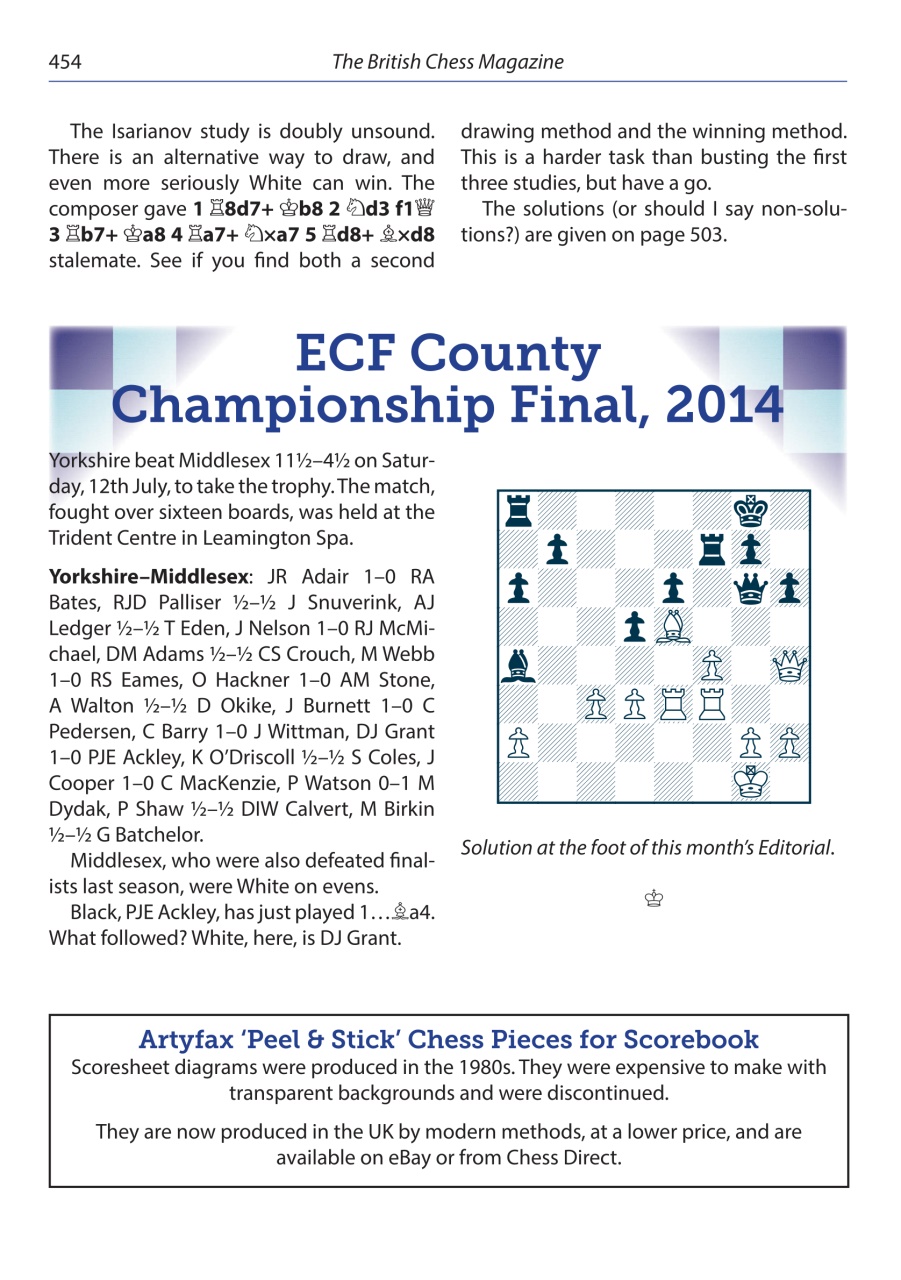 British Chess Magazine Preview Pages