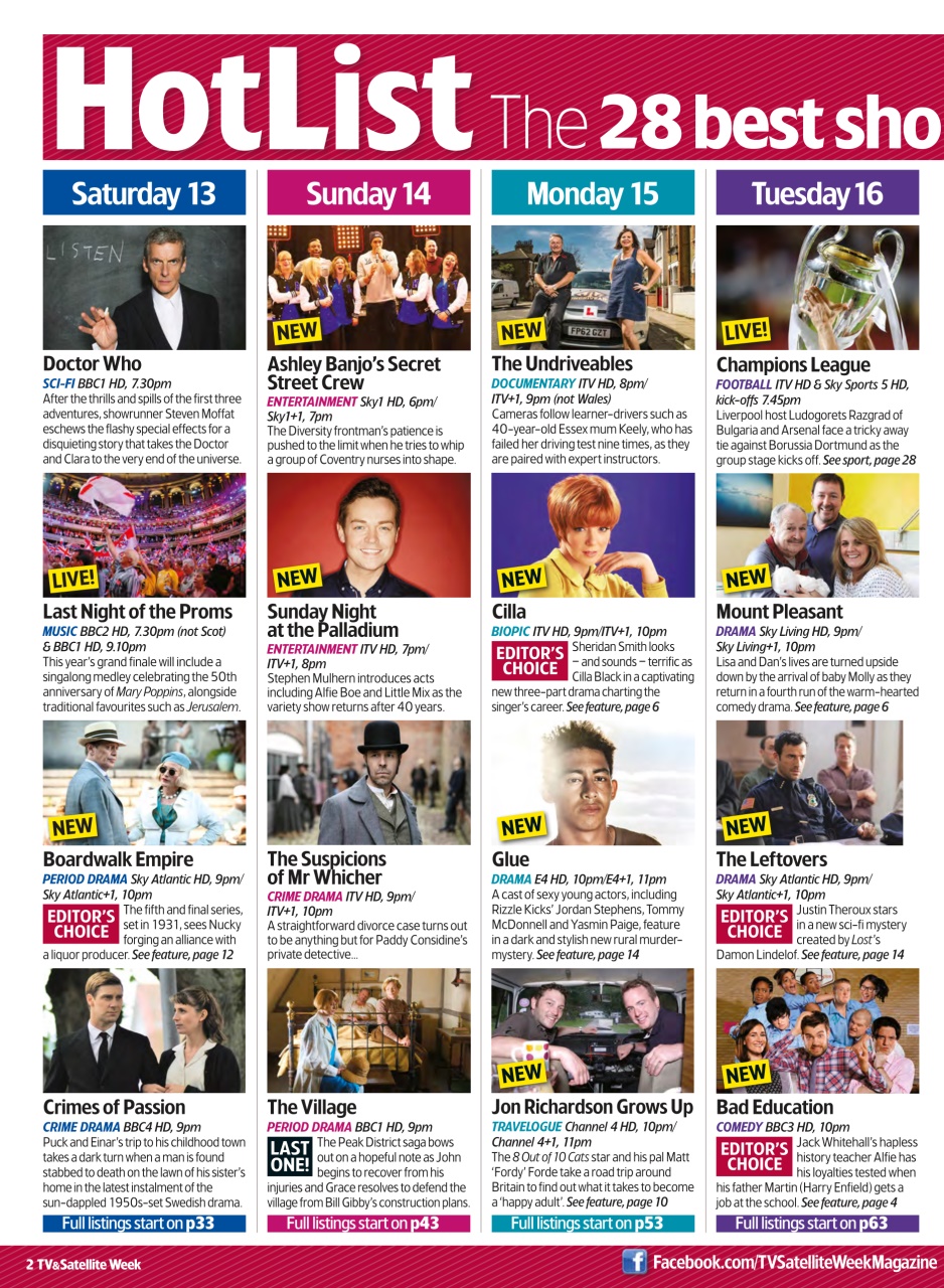 TV & Satellite Week Preview Pages