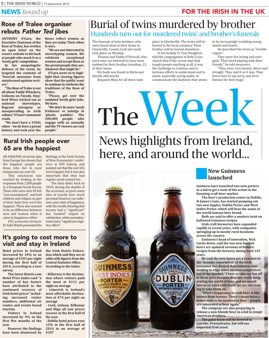 Irish World Preview Pages