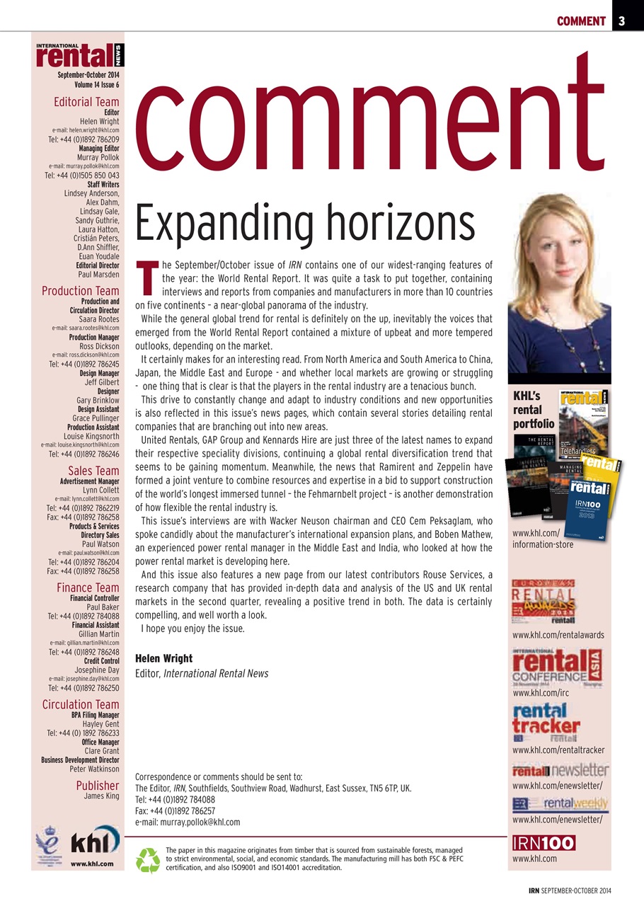 International Rental News Preview Pages