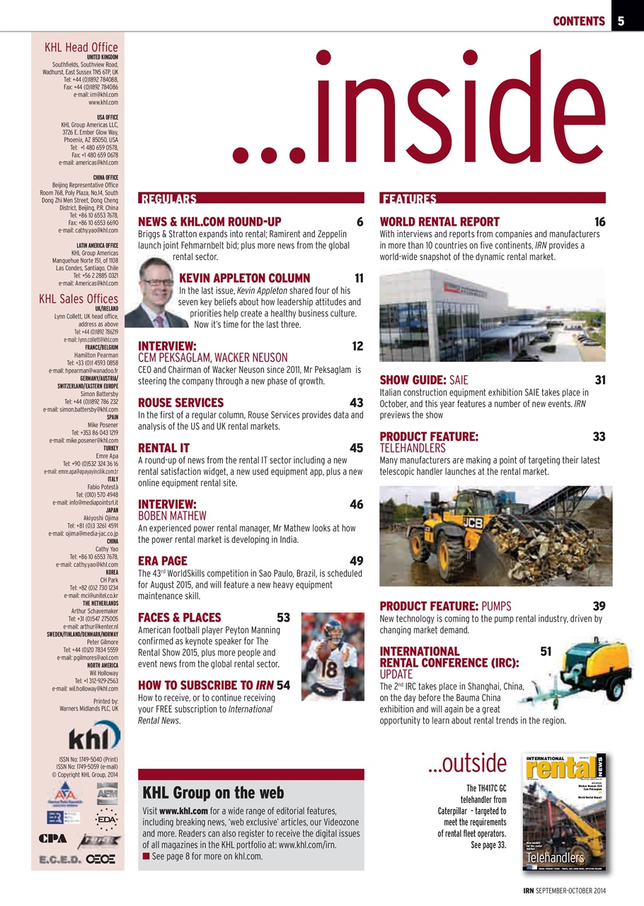 International Rental News Preview Pages