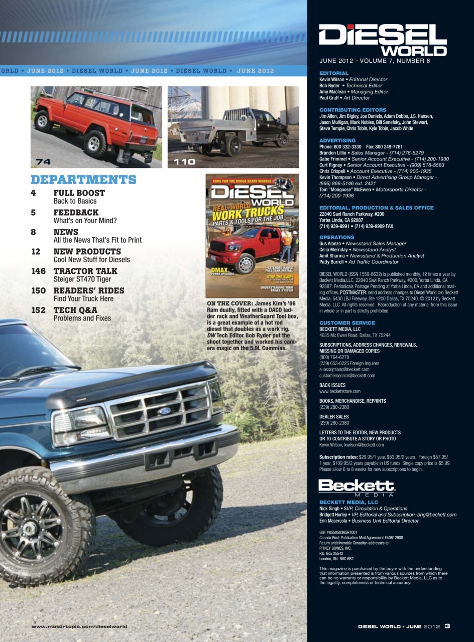 Diesel World Preview Pages