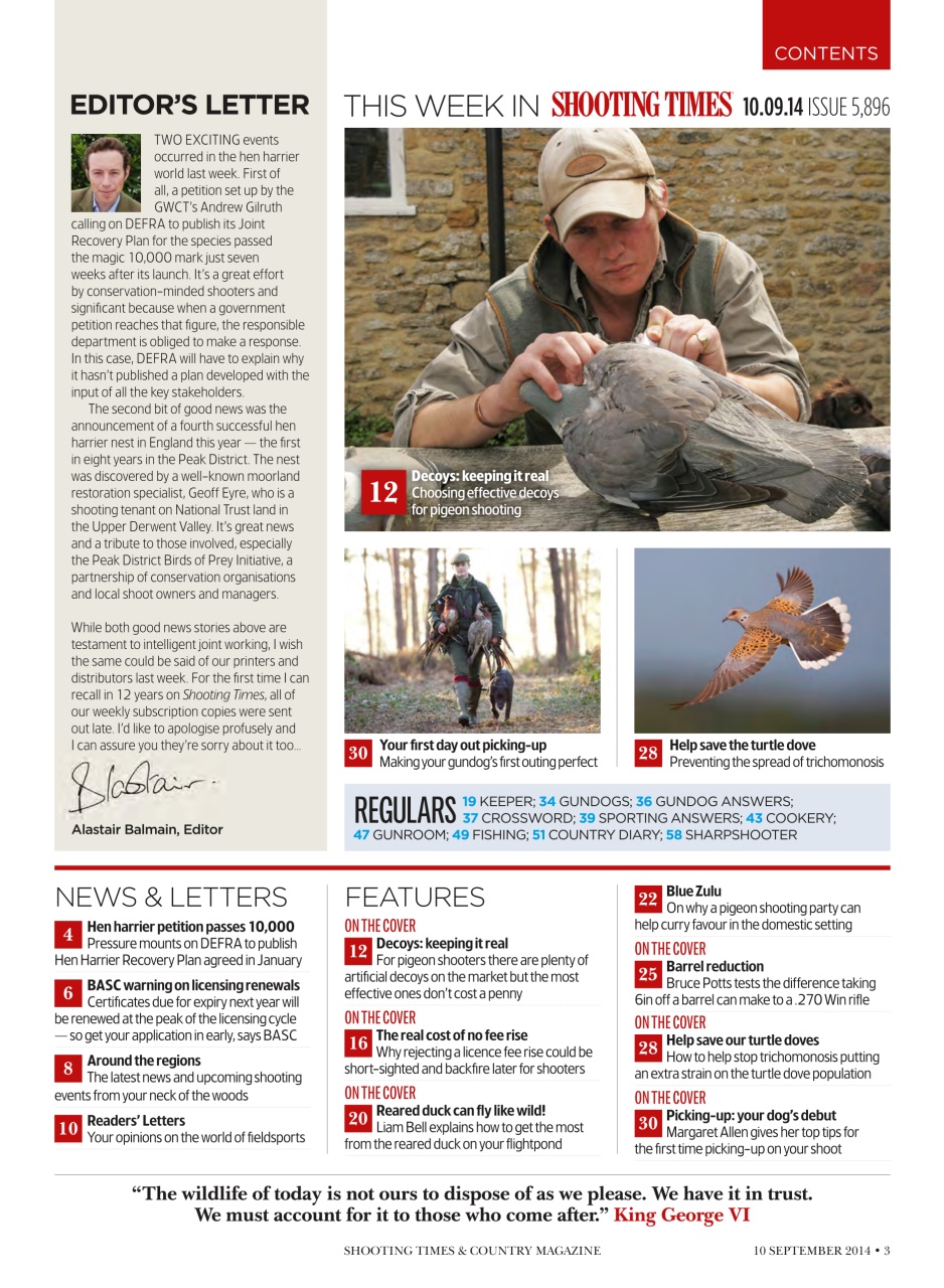 Shooting Times & Country Preview Pages