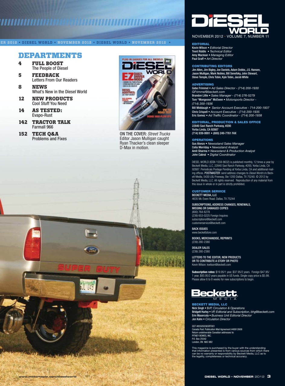 Diesel World Preview Pages