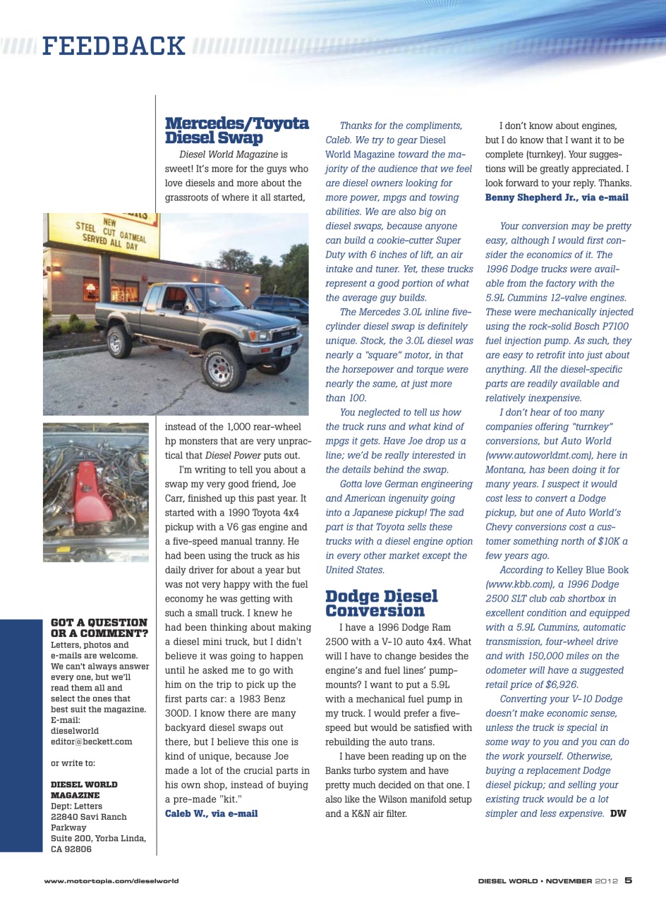 Diesel World Preview Pages