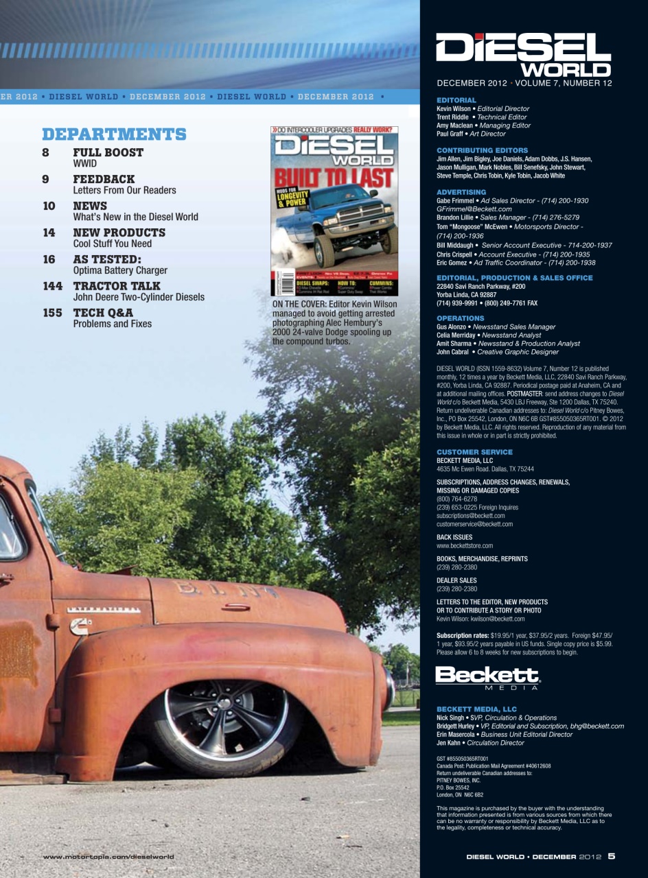 Diesel World Preview Pages