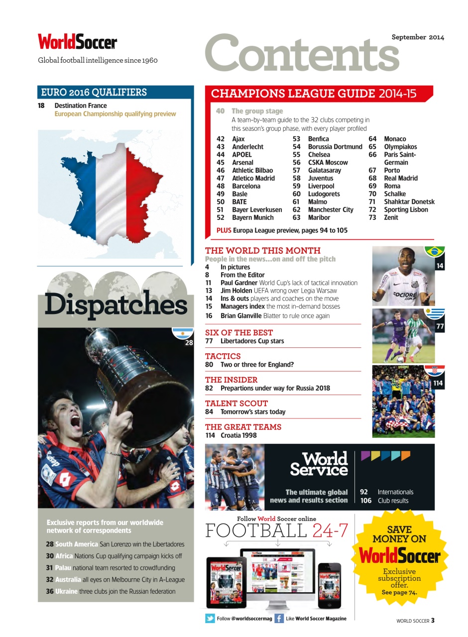World Soccer Preview Pages