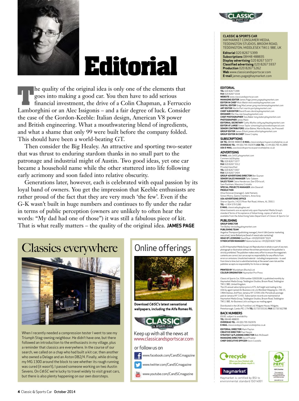 Classic & Sports Car Preview Pages