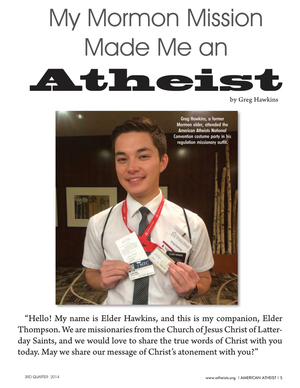 American Atheist Preview Pages