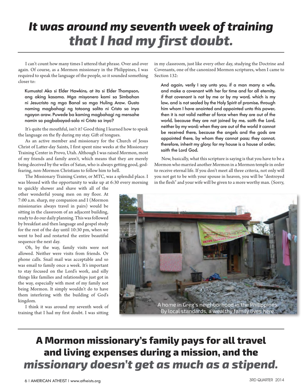 American Atheist Preview Pages