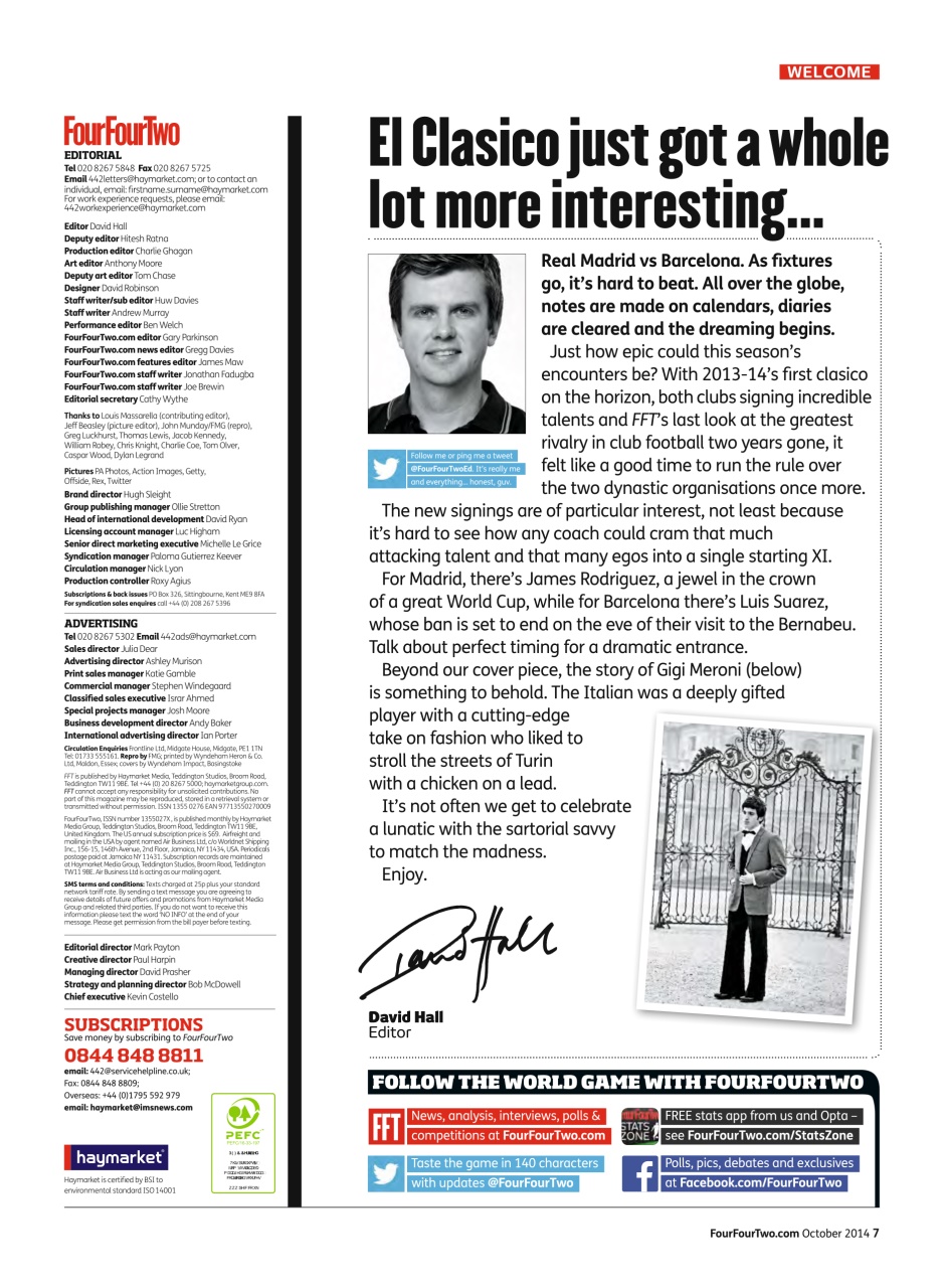 FourFourTwo Preview Pages