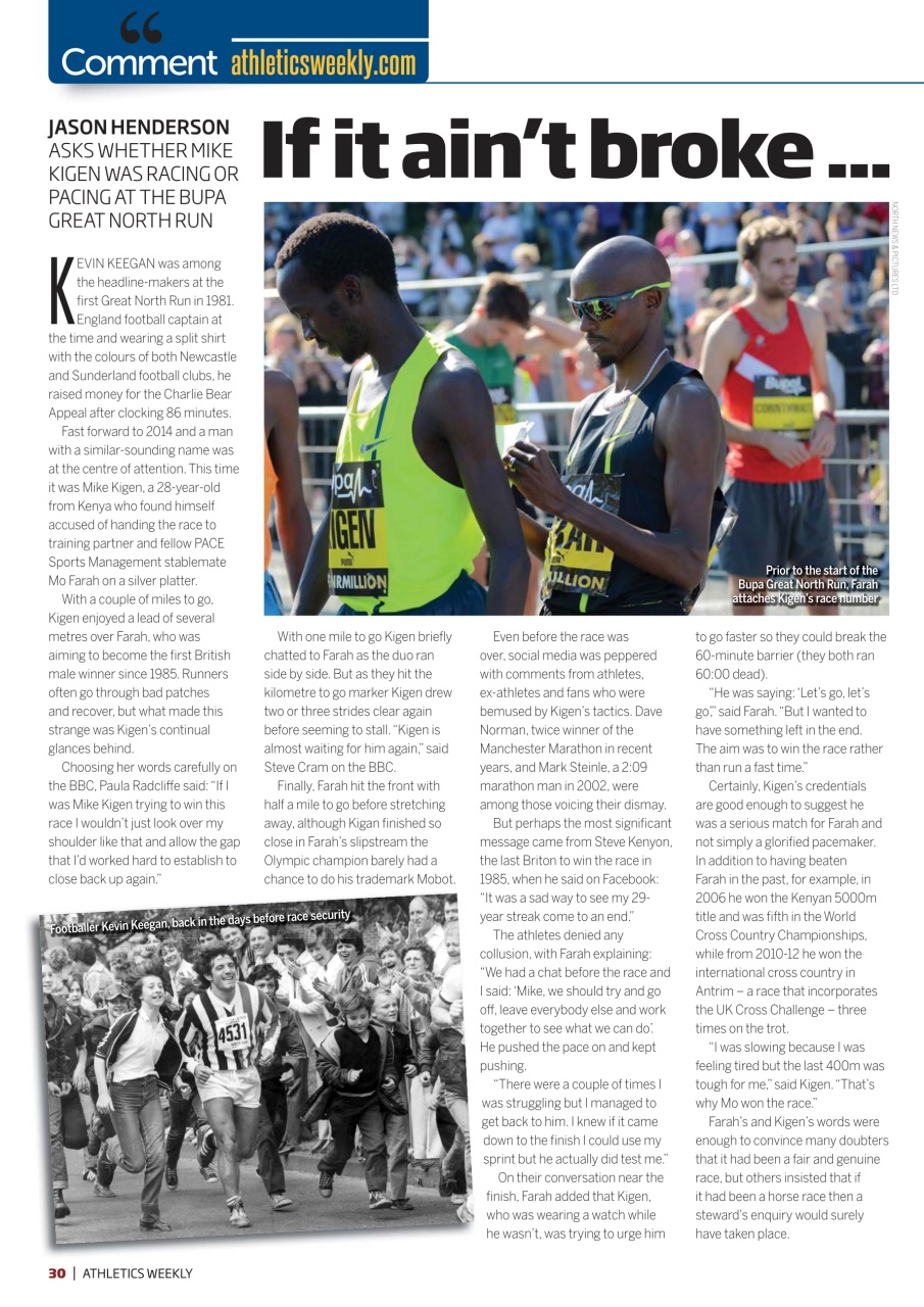 AW – Athletics Weekly Magazine Preview Pages