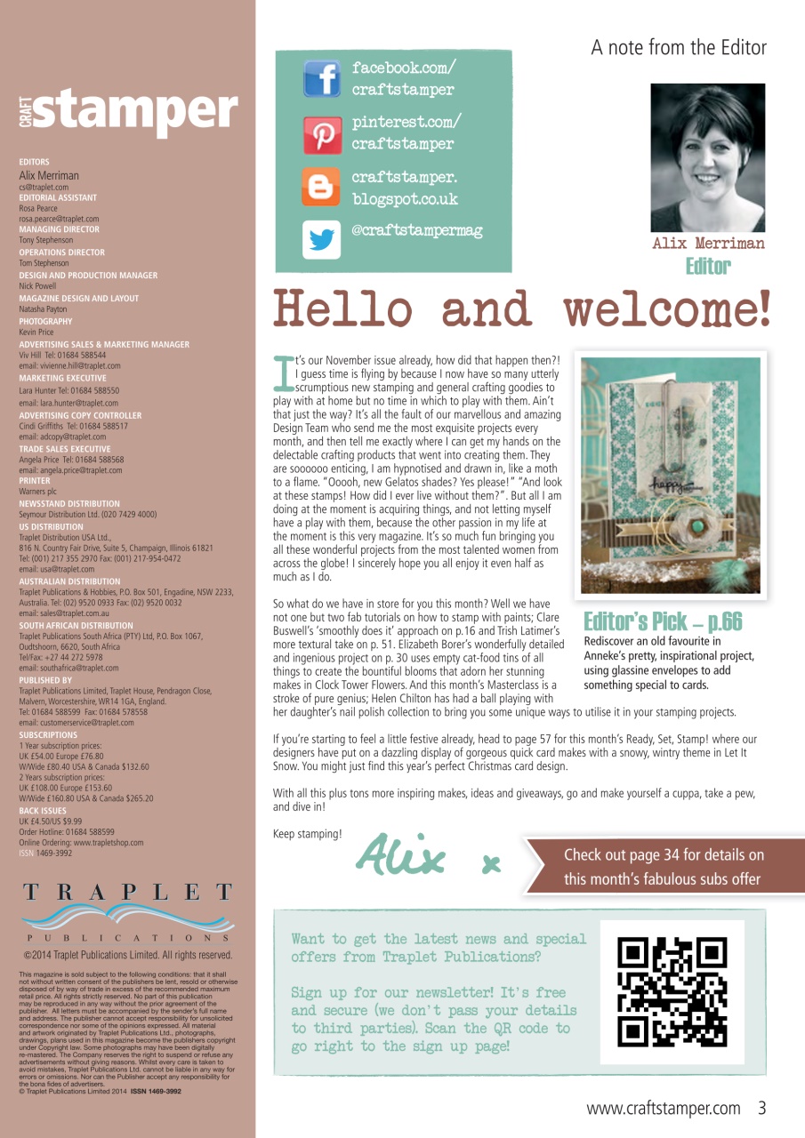 Craft Stamper Preview Pages