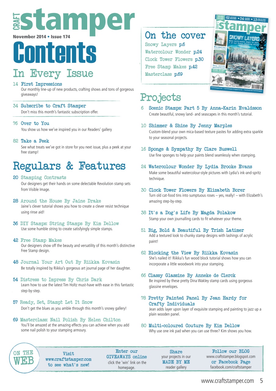 Craft Stamper Preview Pages