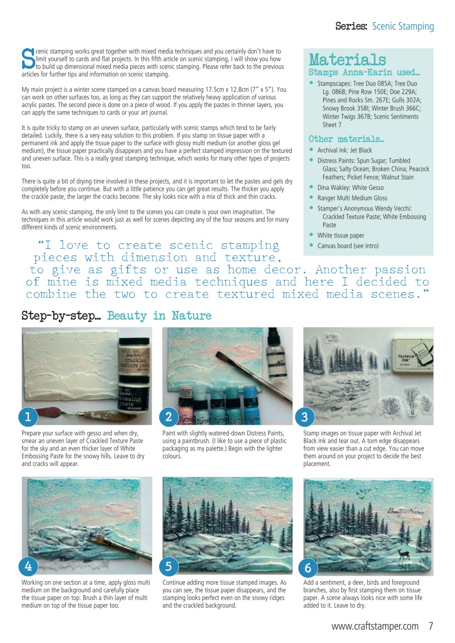 Craft Stamper Preview Pages