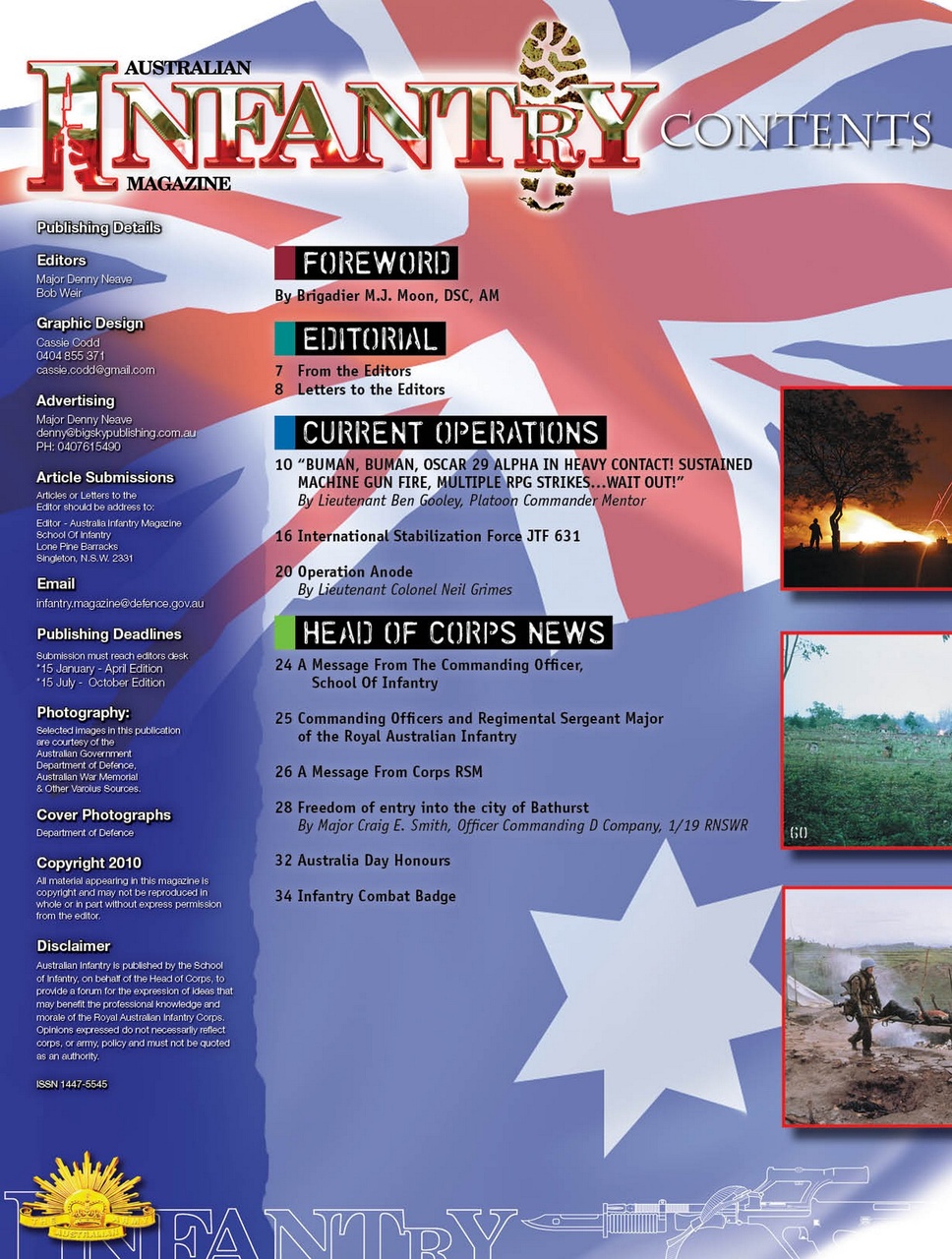 Australian Infantry Magazine Preview Pages