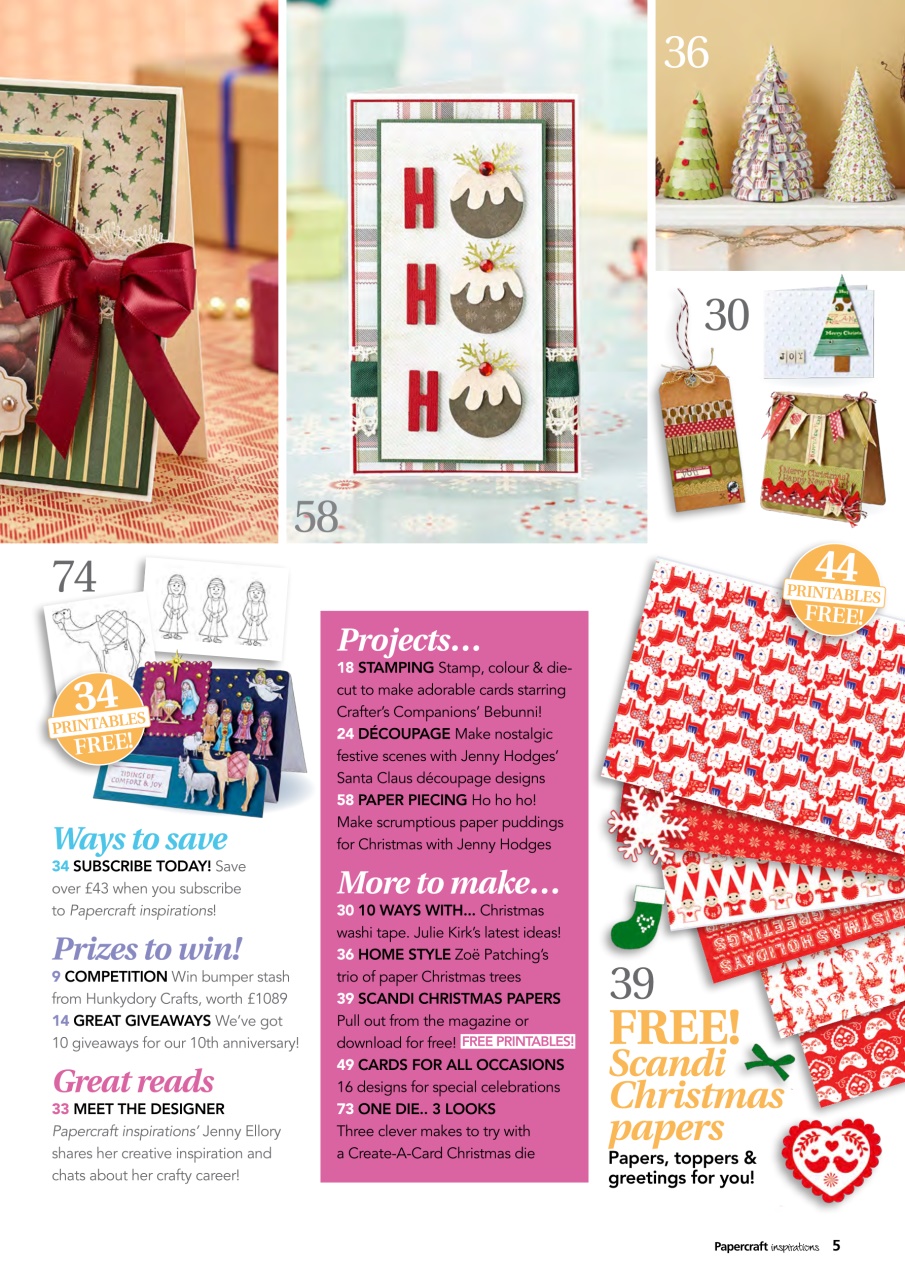 Papercraft Inspirations Preview Pages