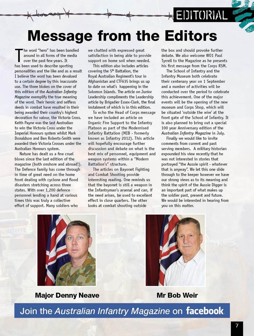 Australian Infantry Magazine Preview Pages