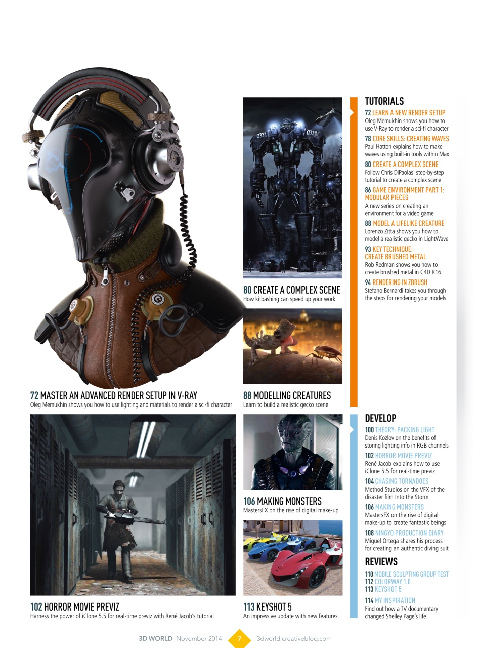 3D World Preview Pages