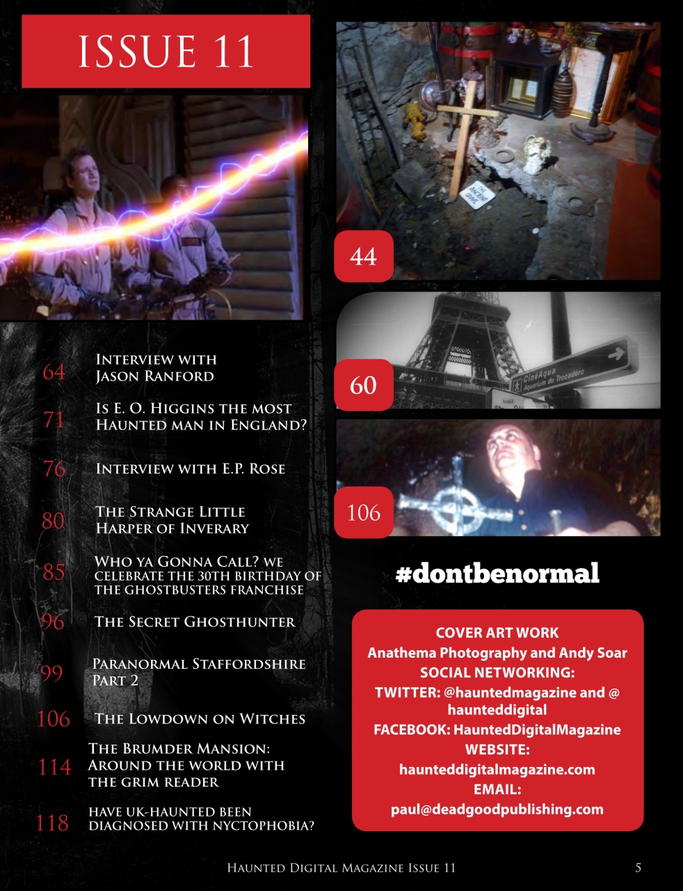 Haunted Magazine Preview Pages