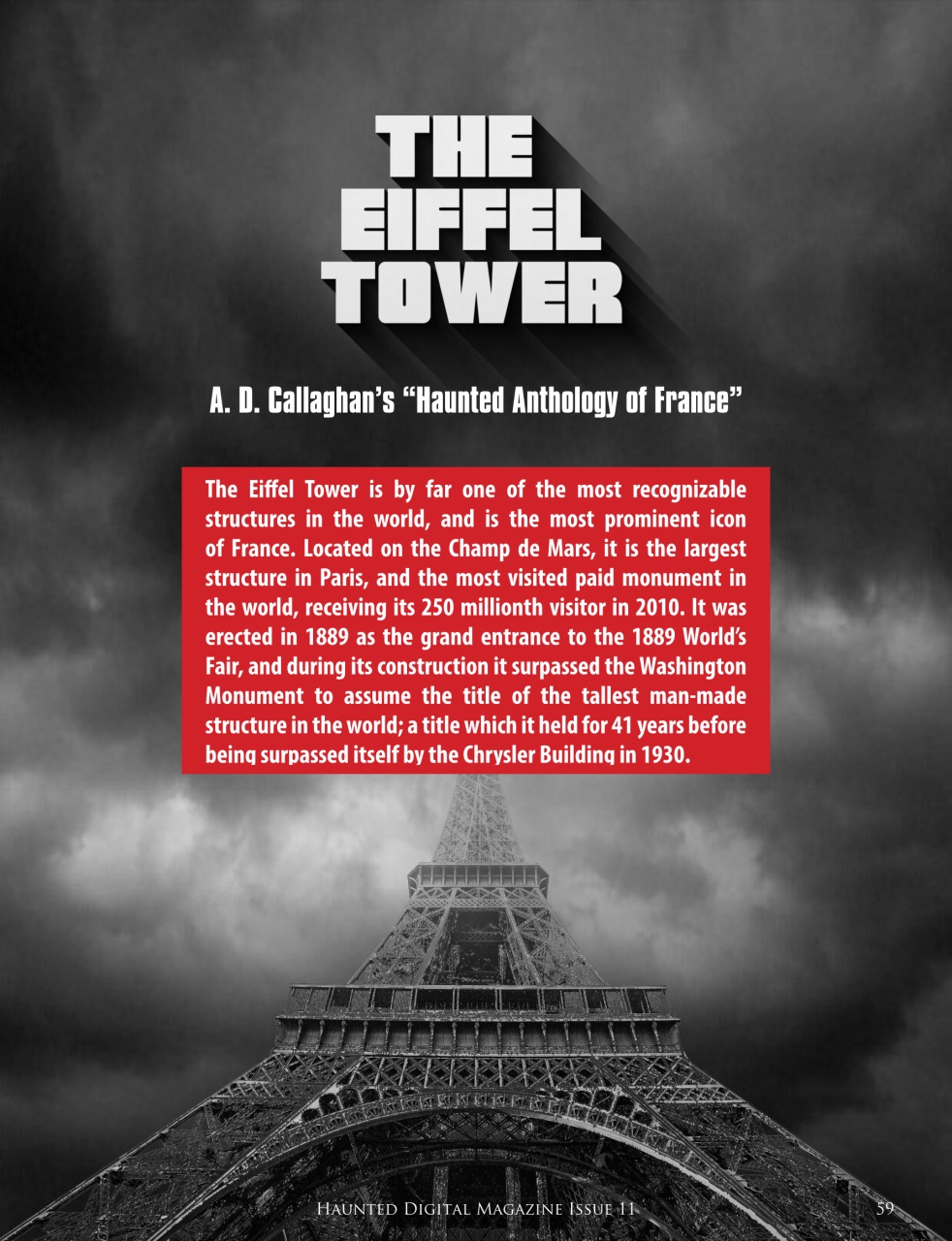 Haunted Magazine Preview Pages