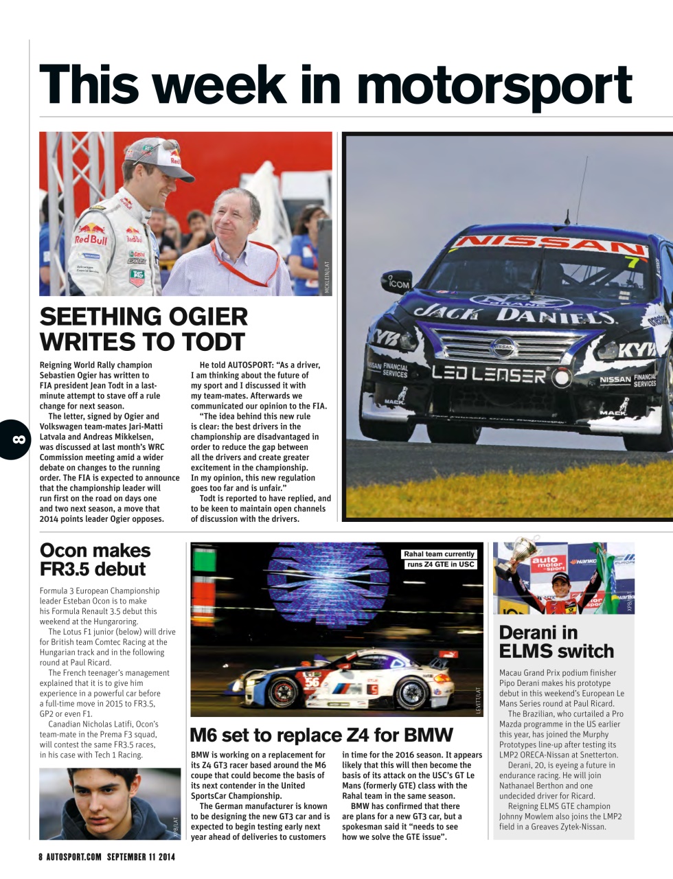 Autosport Preview Pages