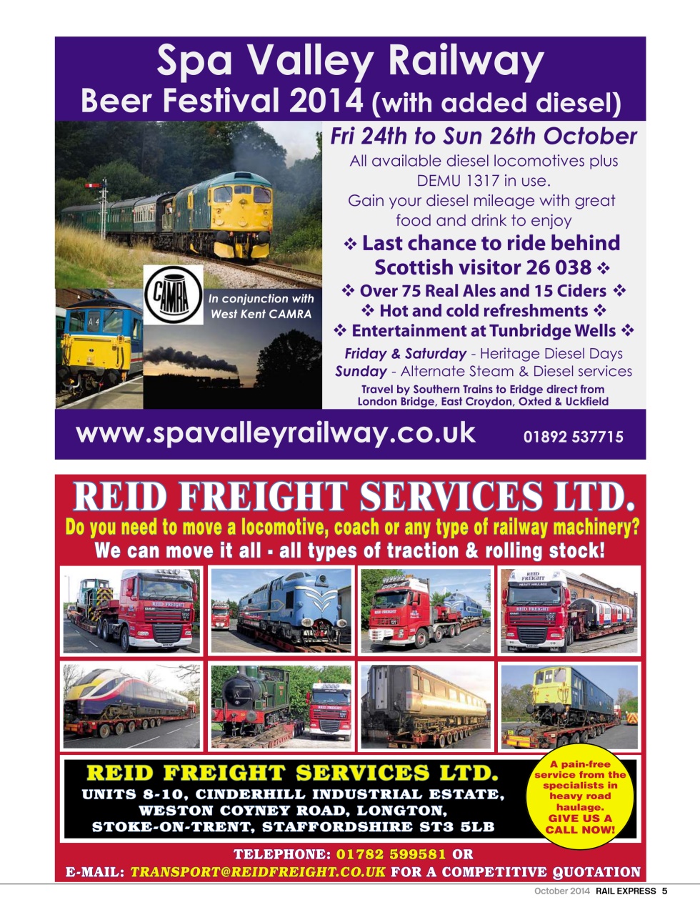 Rail Express Preview Pages