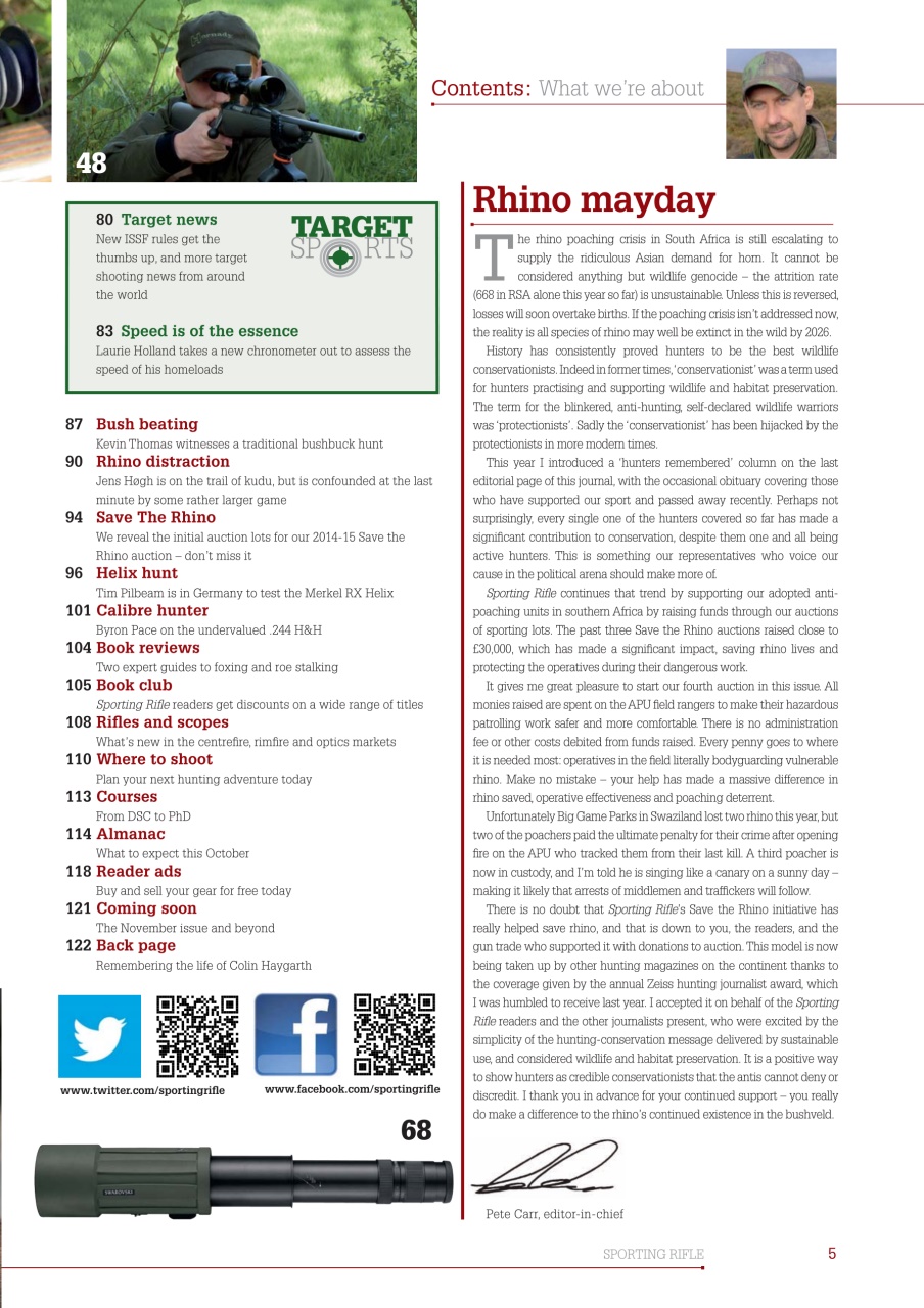 Sporting Rifle Preview Pages