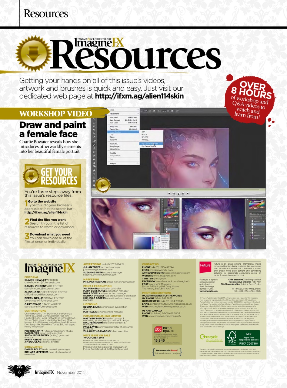 ImagineFX Preview Pages