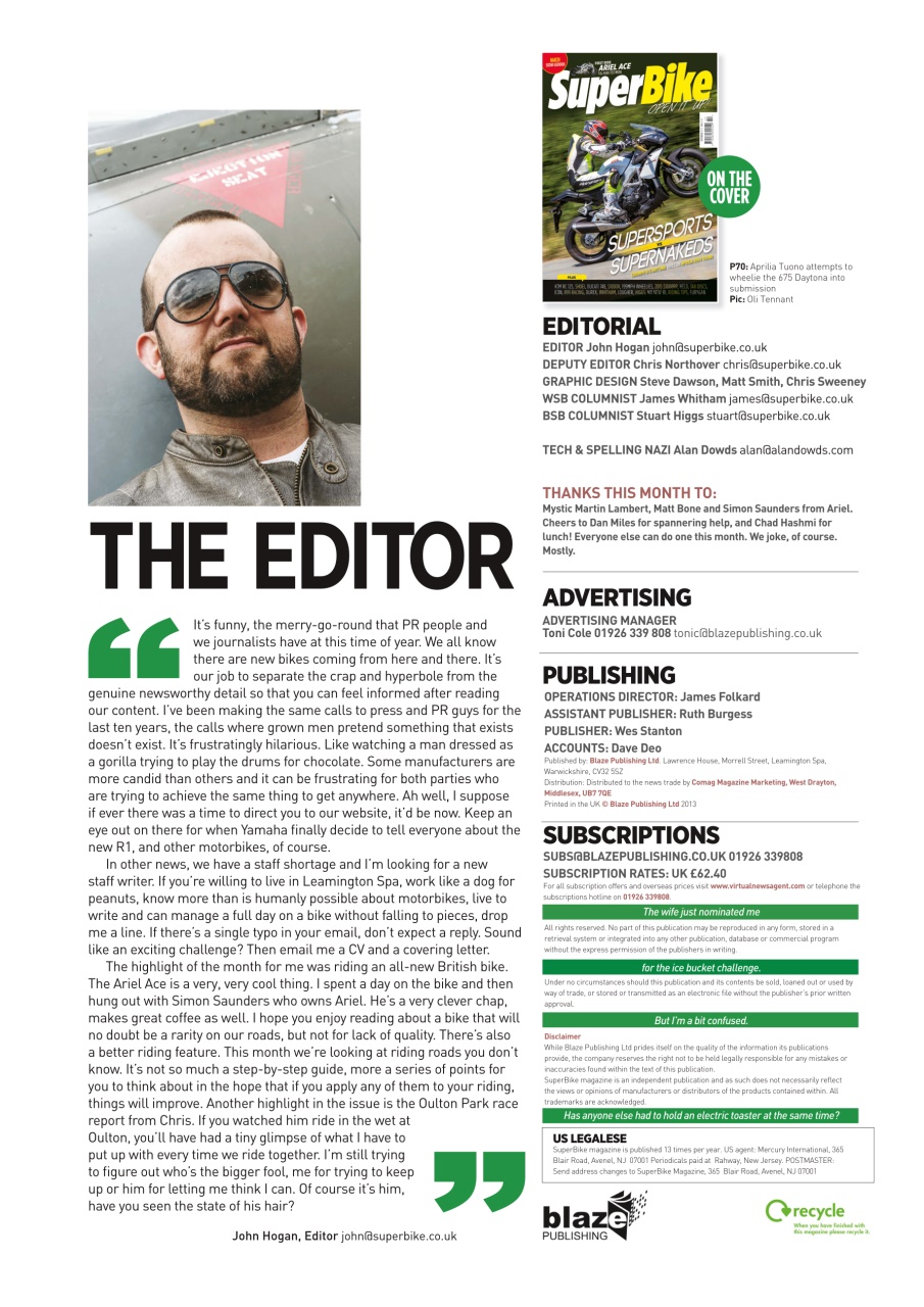 Superbike Magazine Preview Pages