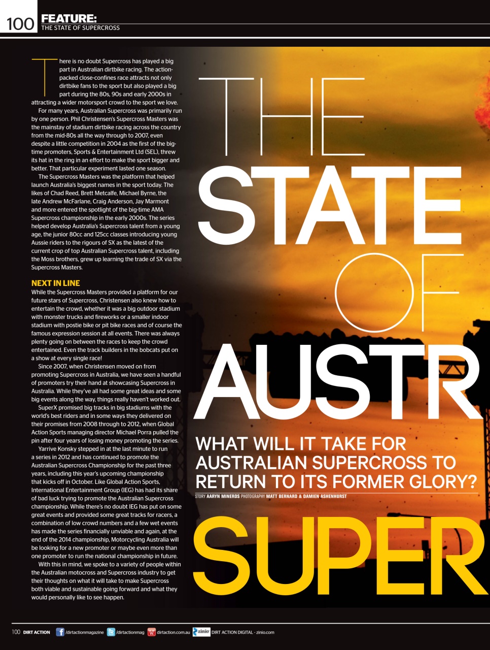 Dirt Action Preview Pages