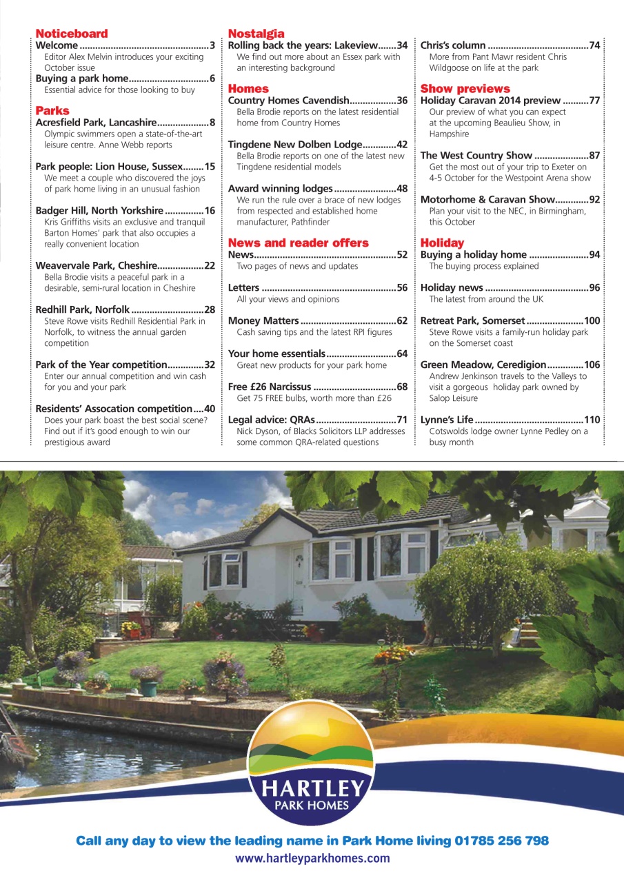 Park Home & Holiday Living Preview Pages