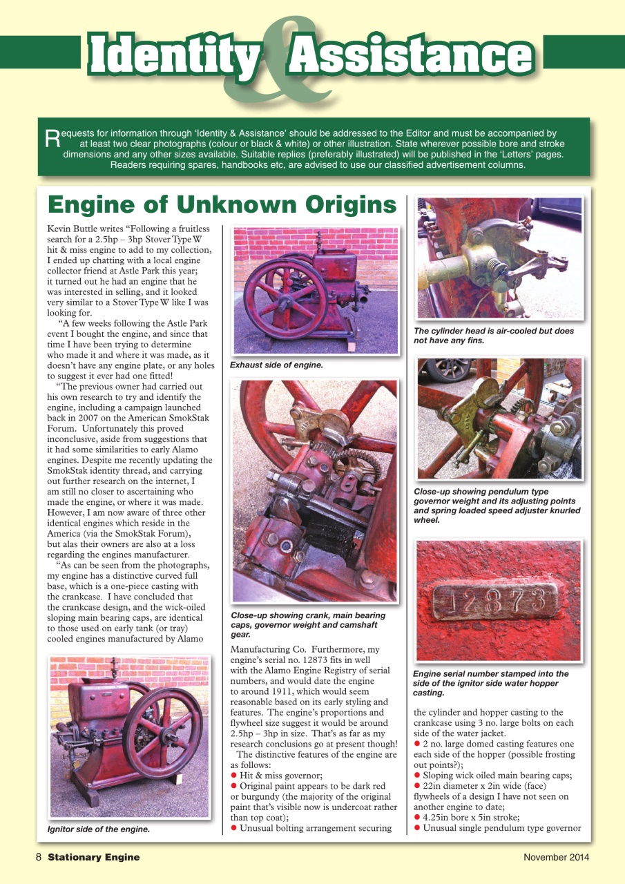 Stationary Engine Preview Pages
