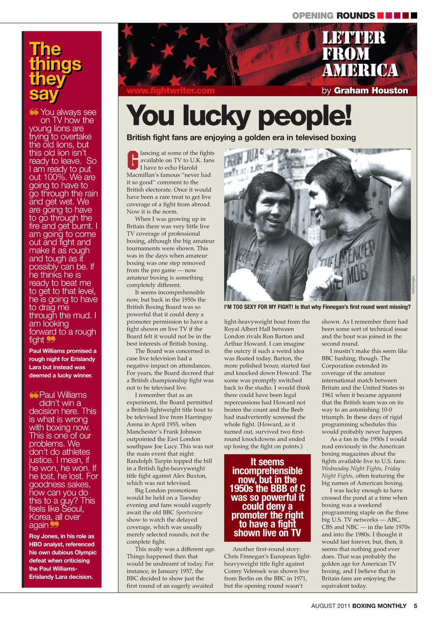 Boxing Monthly Preview Pages