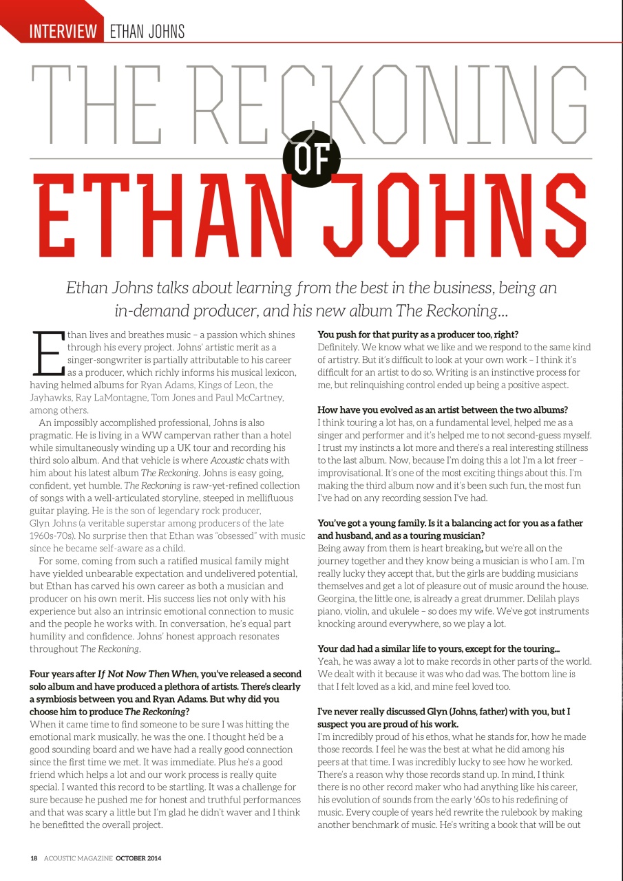 Acoustic Preview Pages