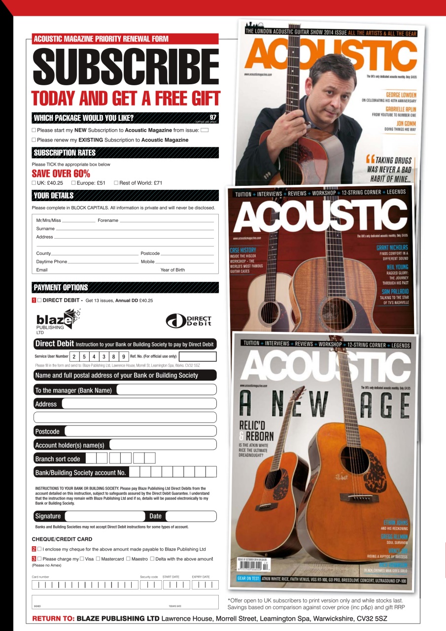 Acoustic Preview Pages
