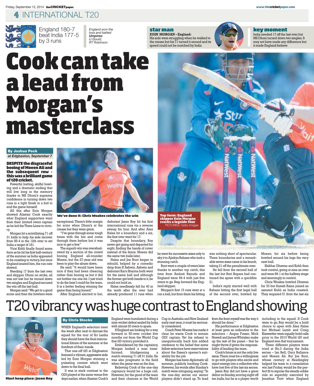 The Cricket Paper Preview Pages