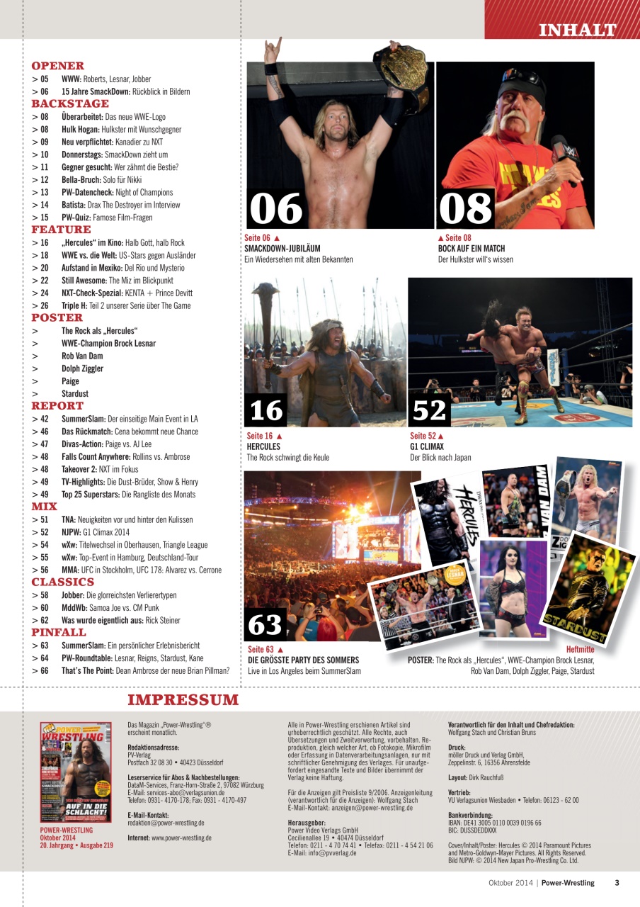 Power-Wrestling Preview Pages