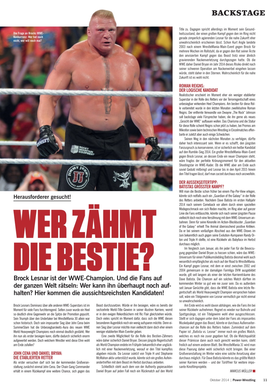 Power-Wrestling Preview Pages