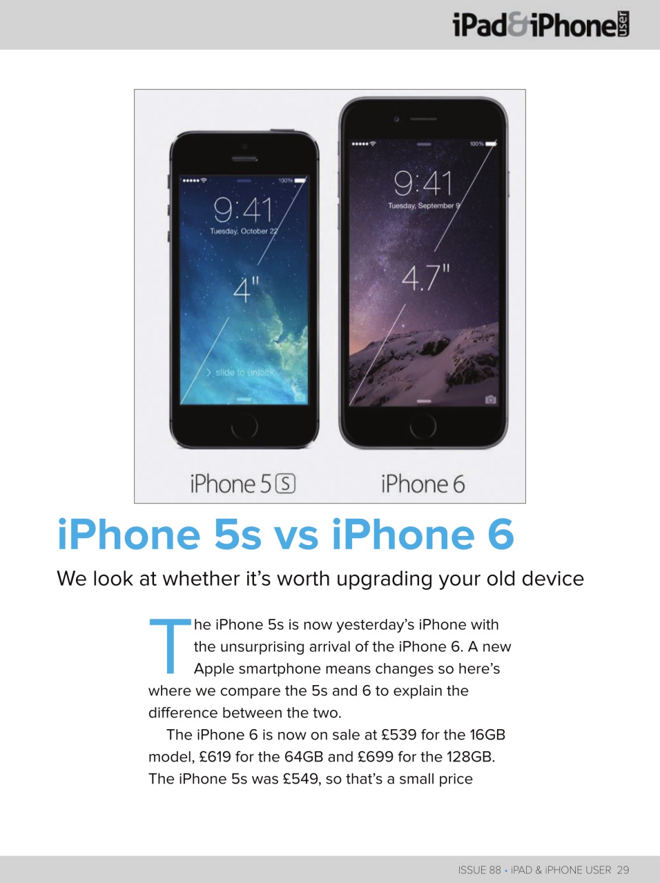 iPad and iPhone User Preview Pages
