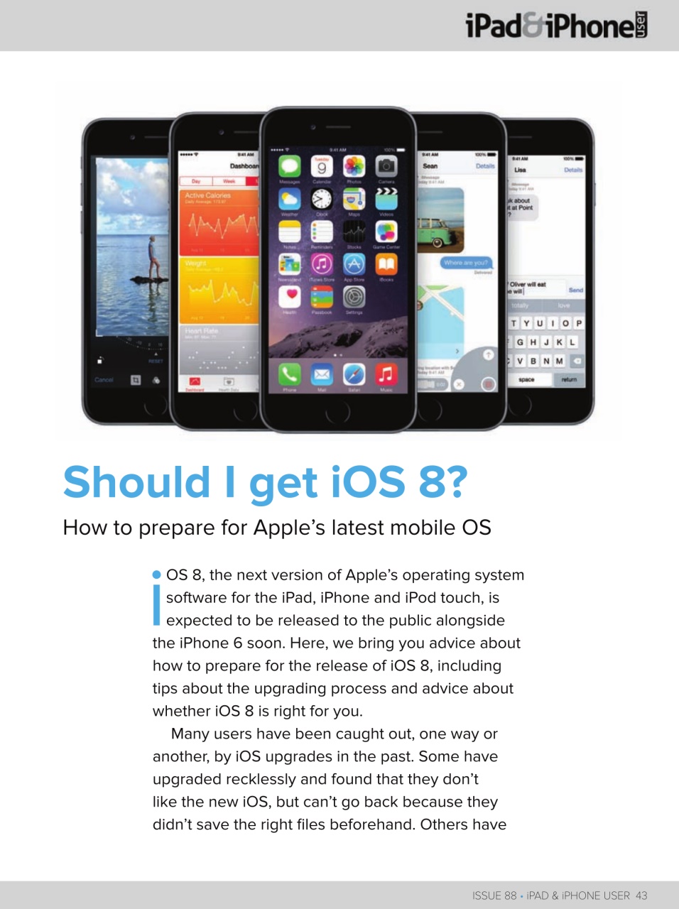 iPad and iPhone User Preview Pages