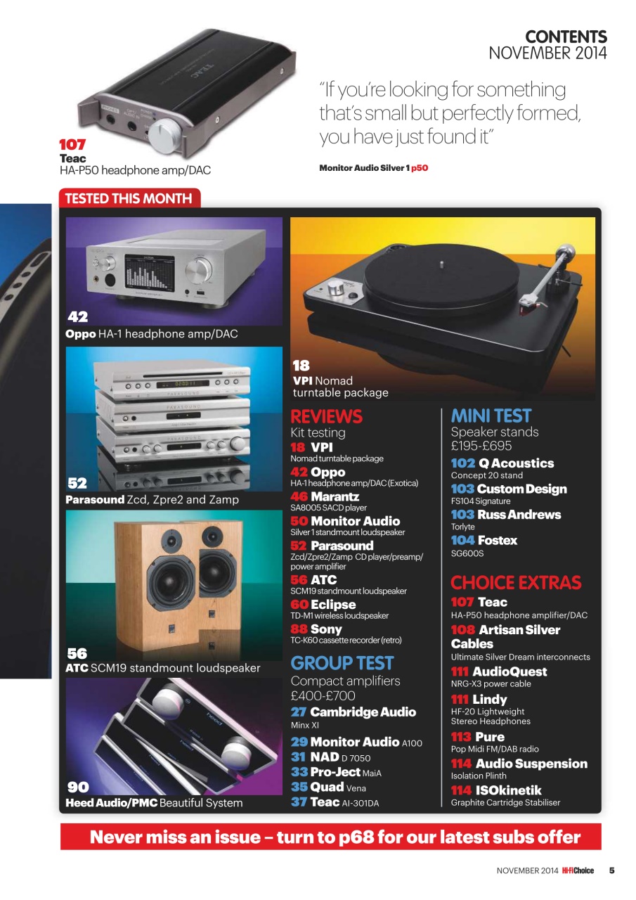 Hi-Fi Choice Preview Pages