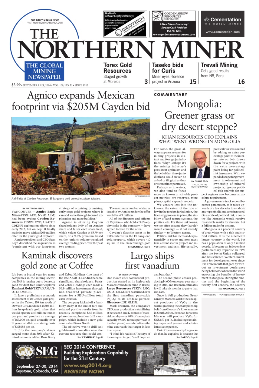 The Northern Miner Preview Pages