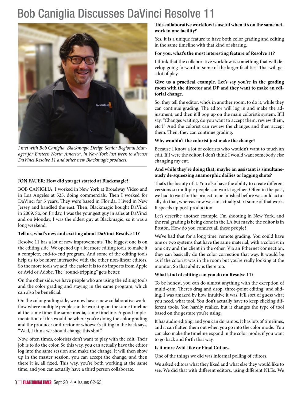 Film and Digital Times Preview Pages
