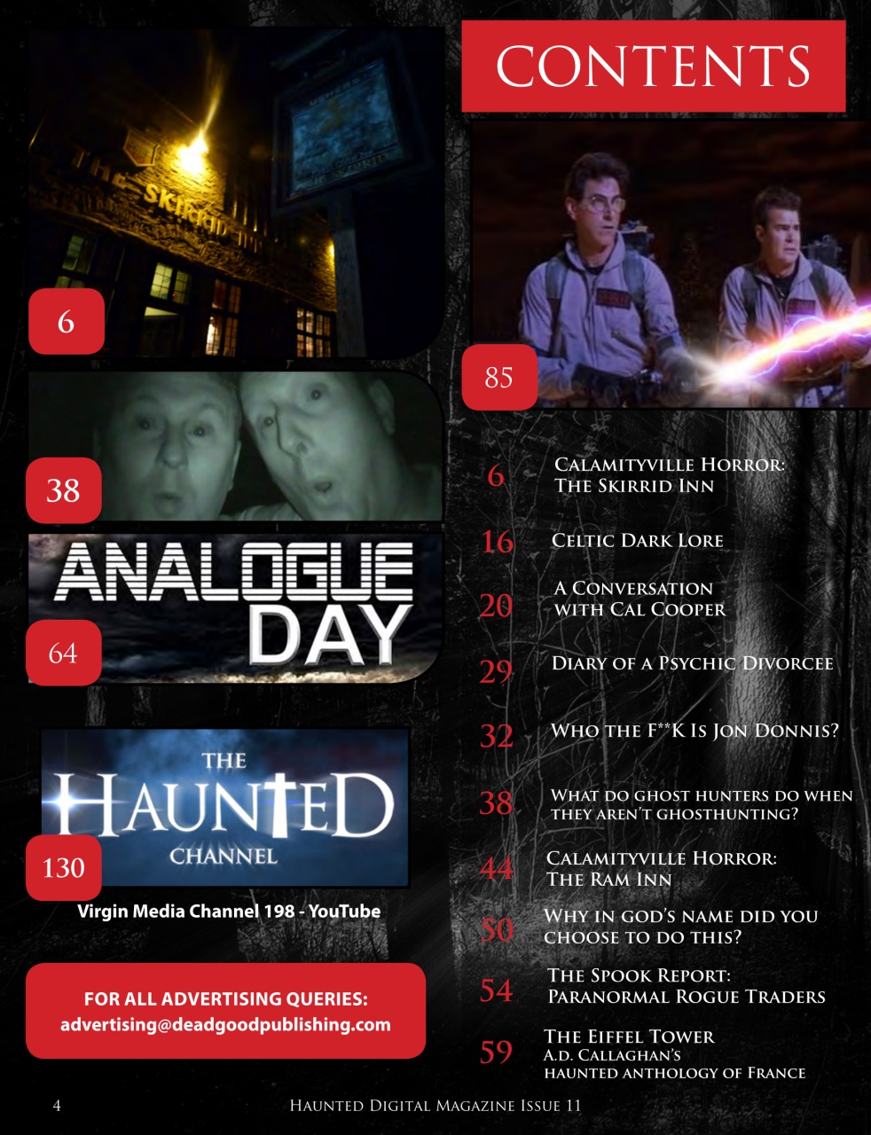Haunted Magazine Preview Pages
