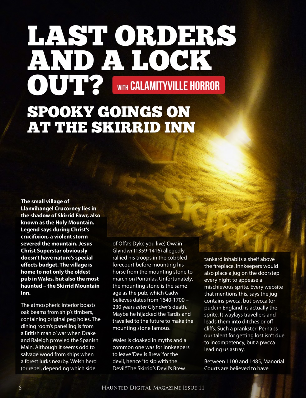 Haunted Magazine Preview Pages