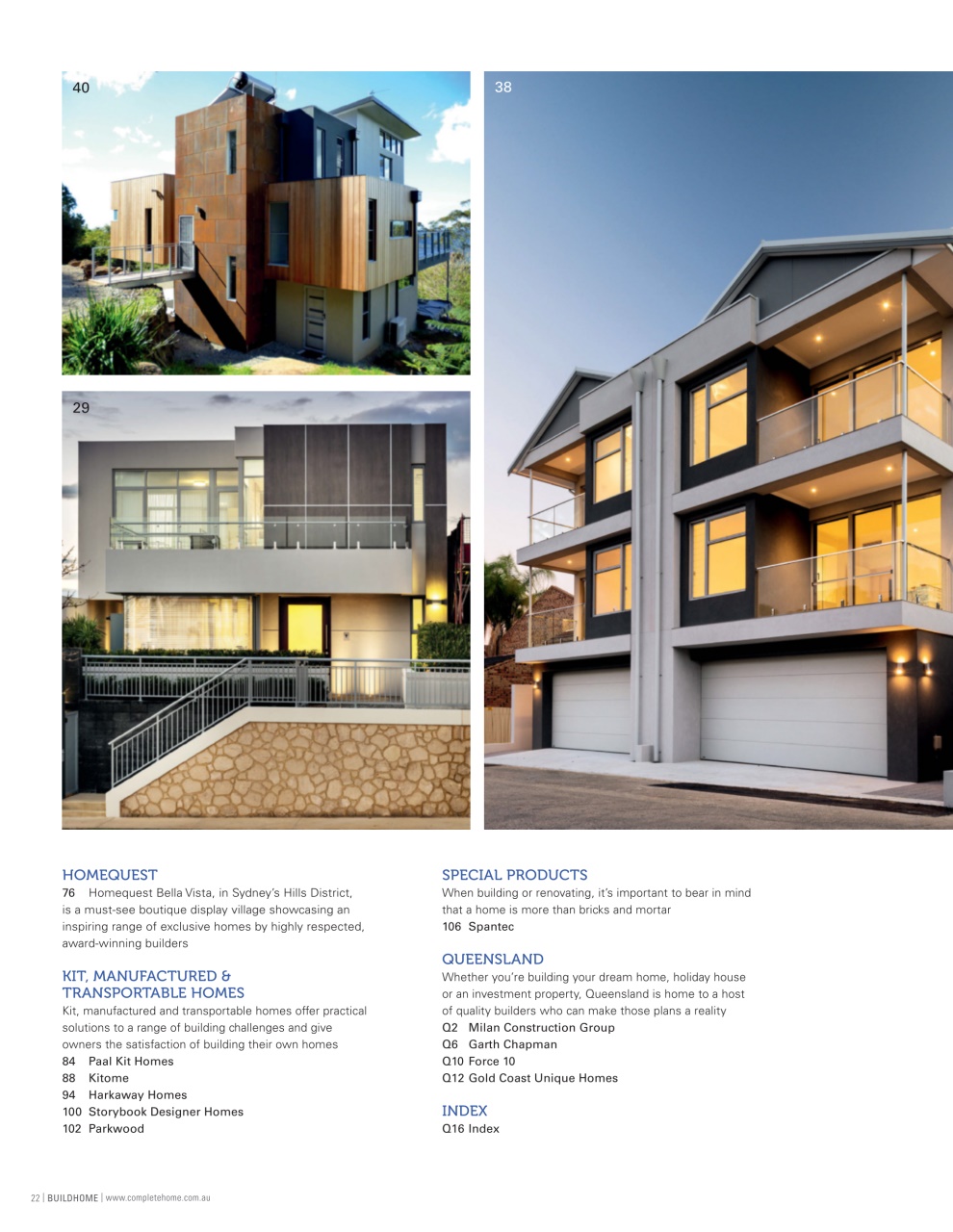 Build Home Preview Pages