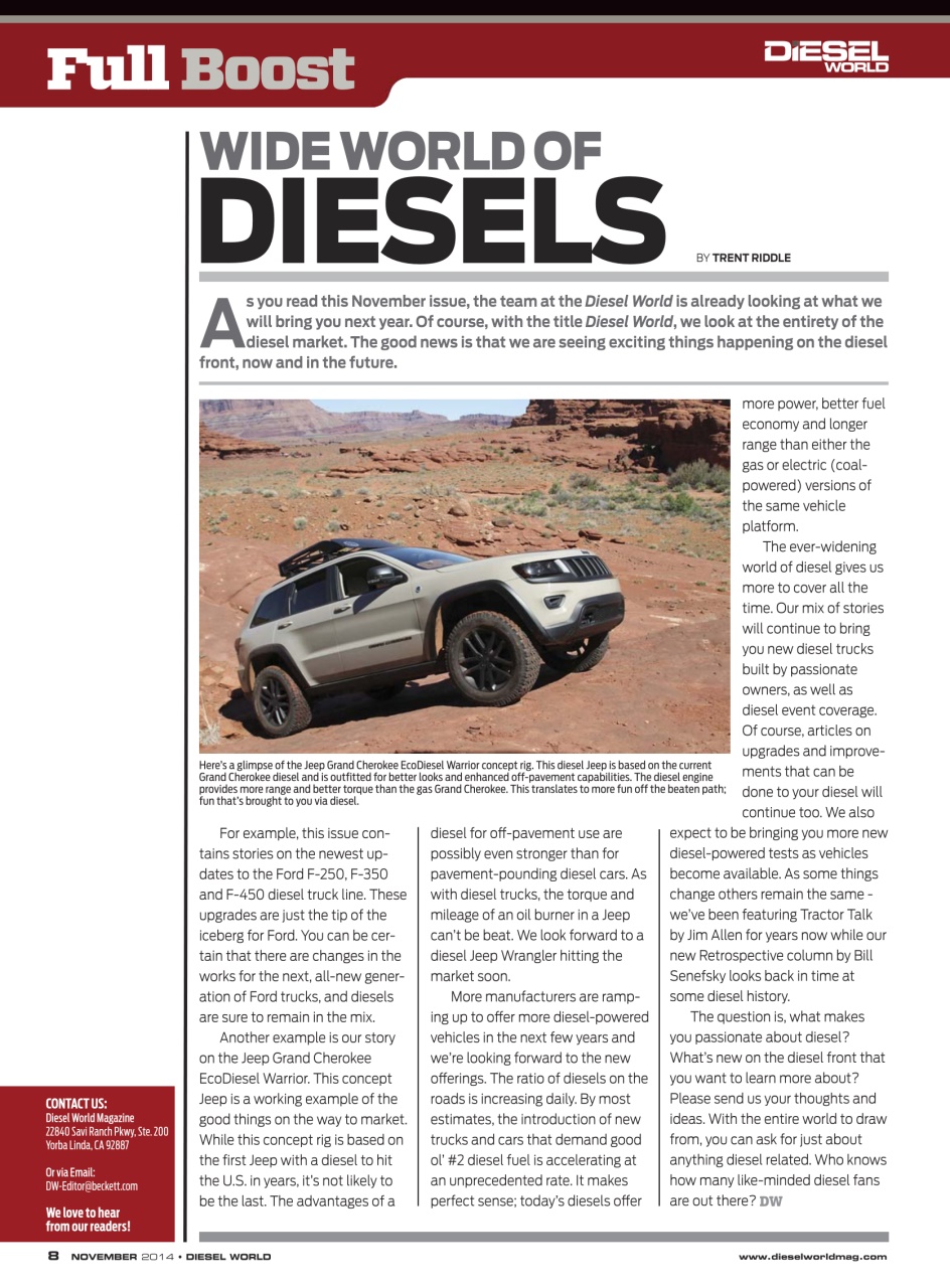 Diesel World Preview Pages