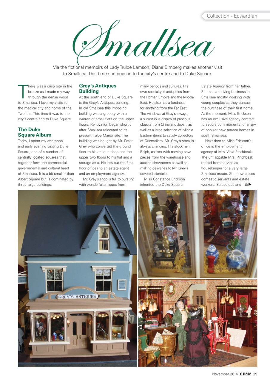 Dolls House and Miniature Scene Preview Pages