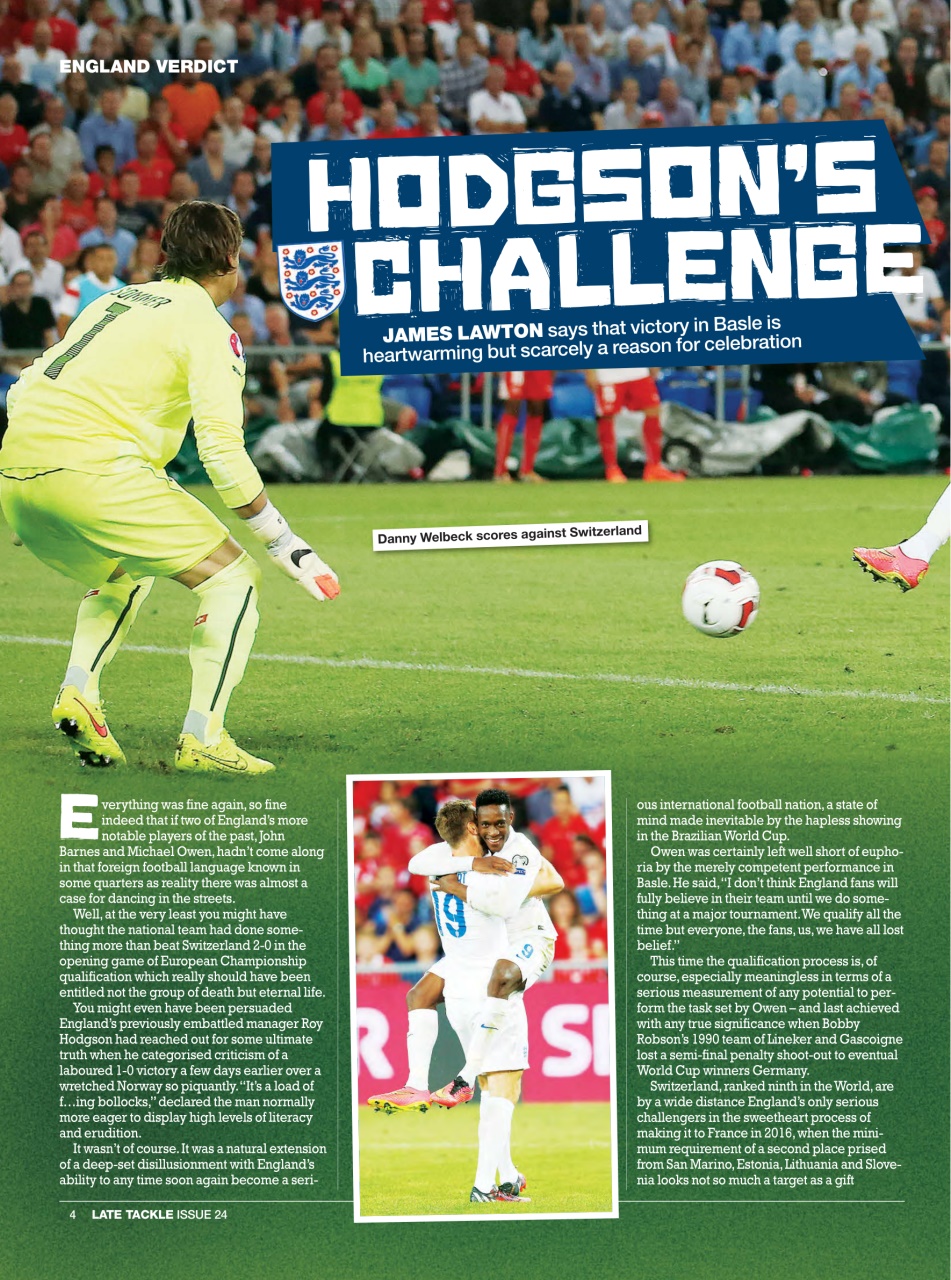 Late Tackle Football Magazine Preview Pages